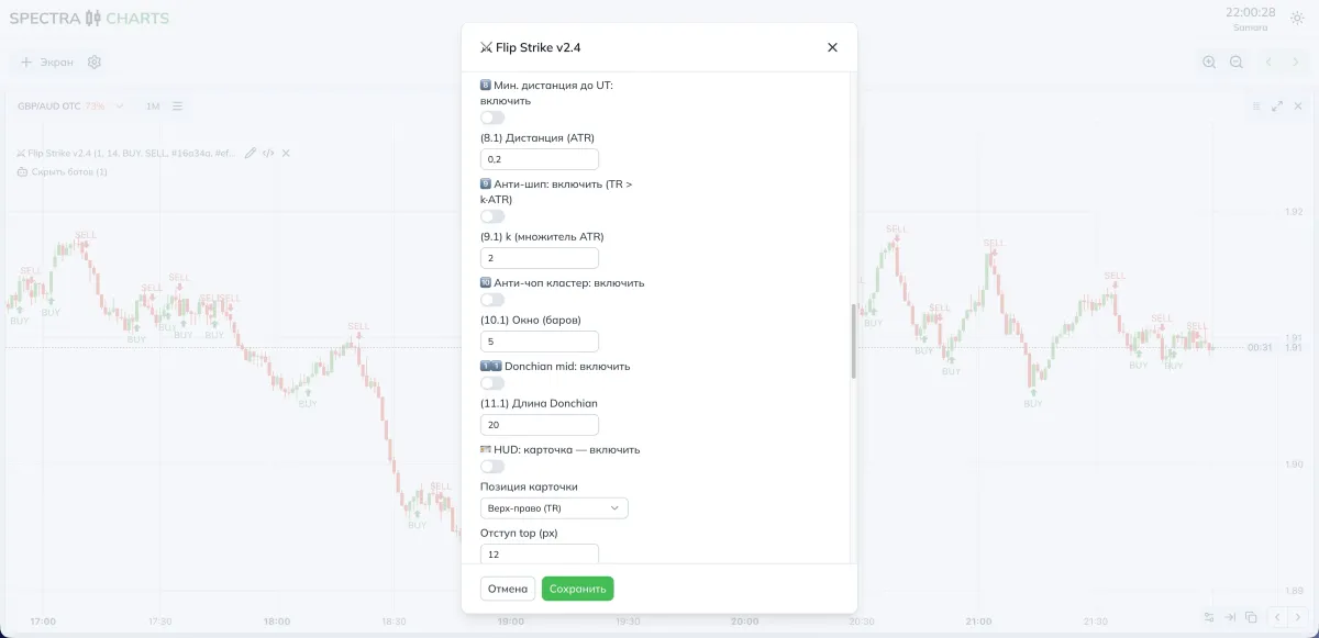Bot parameters
