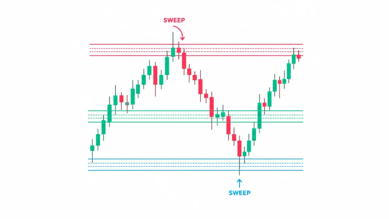 Indicator Liquidity Sweep — sweeps from clustered levels