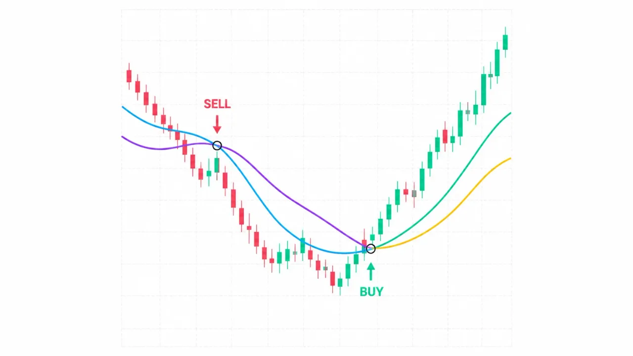 Indicator Trend Signals — moving average crossovers for a quick view of the current trend